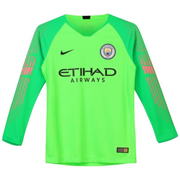 Camiseta Manchester City ML Portero 2018-19 Verde